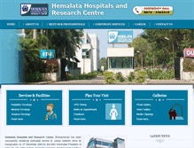 Tablet Screenshot of hemalatahospitals.com